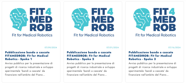 I bandi degli Spoke di Fit4MedRob I bandi degli Spoke di Fit4MedRob